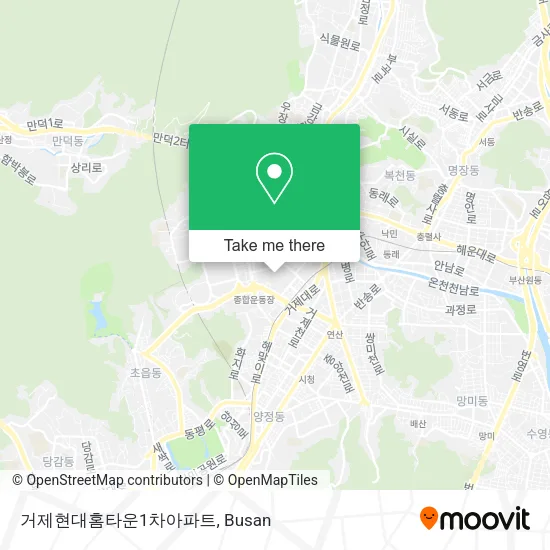 거제현대홈타운1차아파트 map