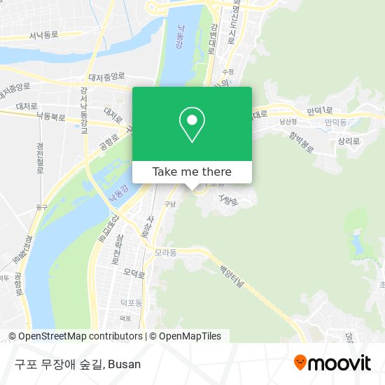 구포 무장애 숲길 map