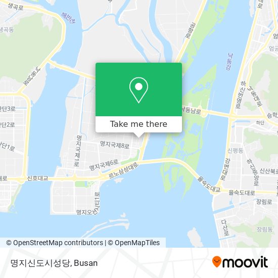 명지신도시성당 map