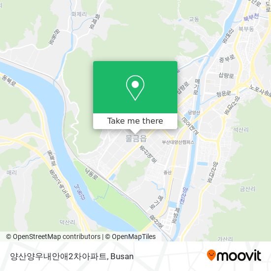 양산양우내안애2차아파트 map