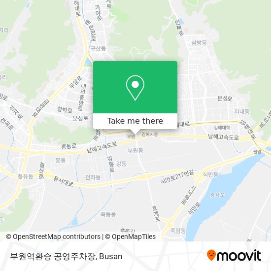부원역환승 공영주차장 map