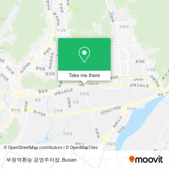 부원역환승 공영주차장 map