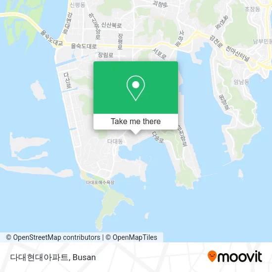 다대현대아파트 map