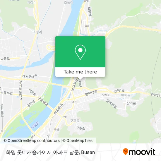 화명 롯데캐슬카이저 아파트 남문 map