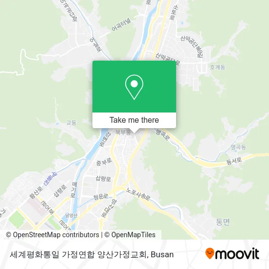 세계평화통일 가정연합 양산가정교회 map