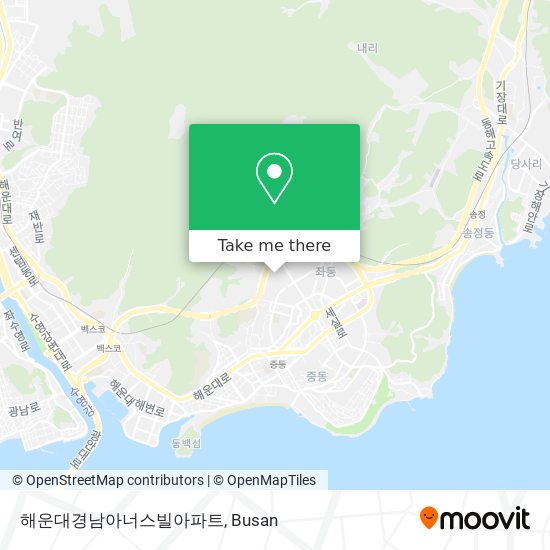 해운대경남아너스빌아파트 map