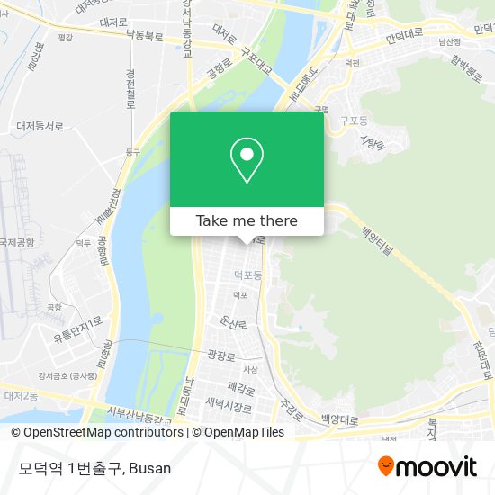 모덕역 1번출구 map