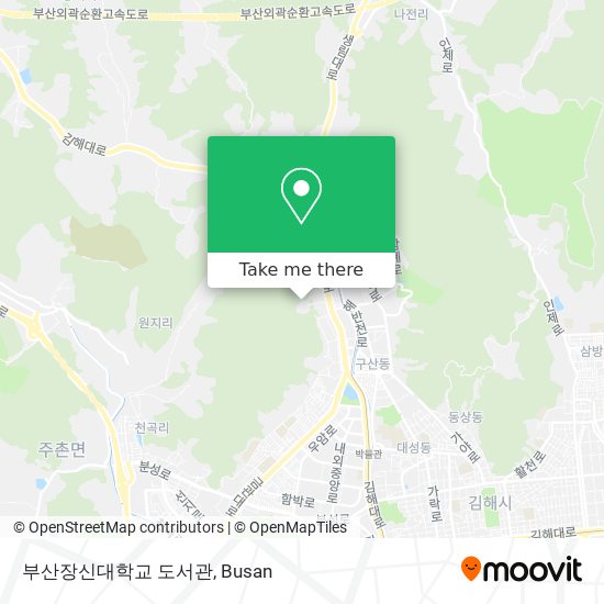 부산장신대학교 도서관 map