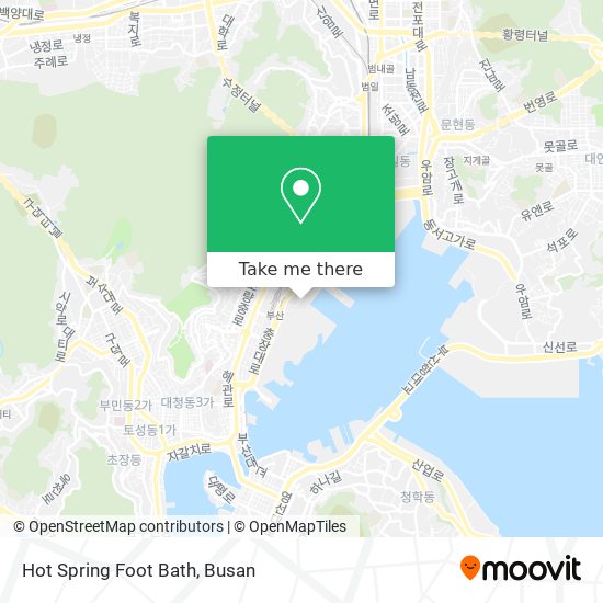 Hot Spring Foot Bath map