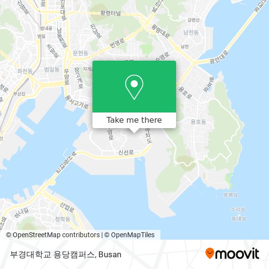 부경대학교 용당캠퍼스 map