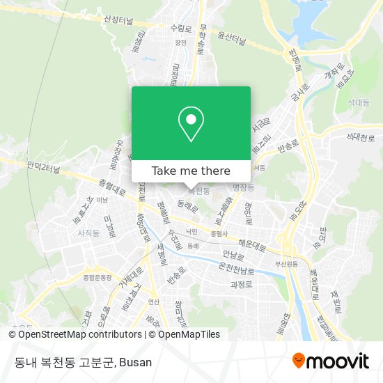 동내 복천동 고분군 map
