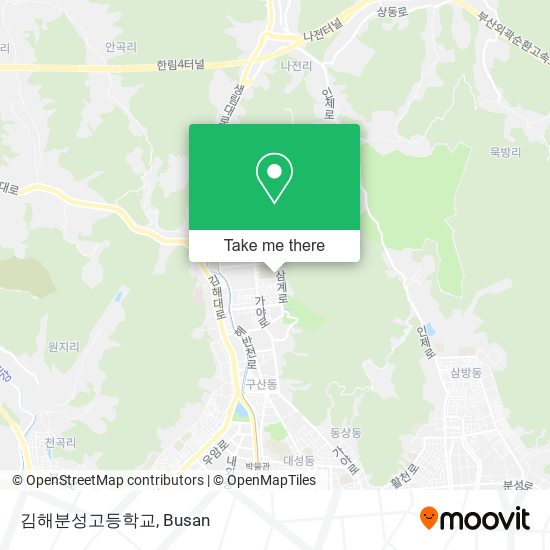 김해분성고등학교 map