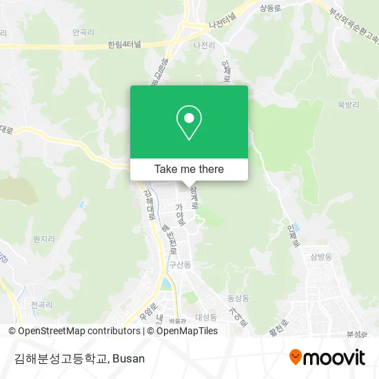 김해분성고등학교 map