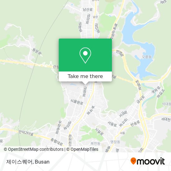 How to get to 제이스퀘어 in 금정구 by Bus or Metro?