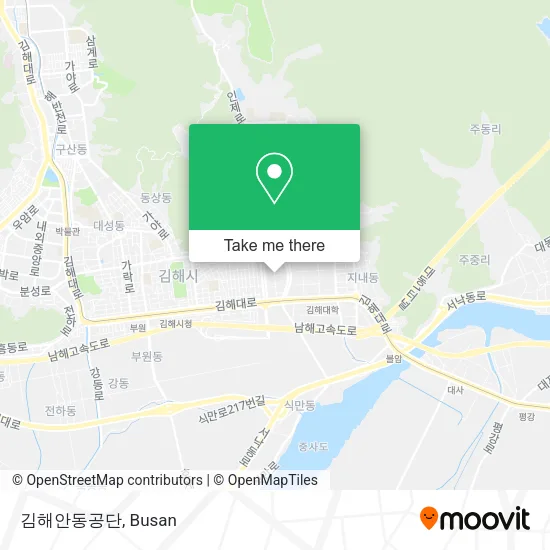 김해안동공단 map