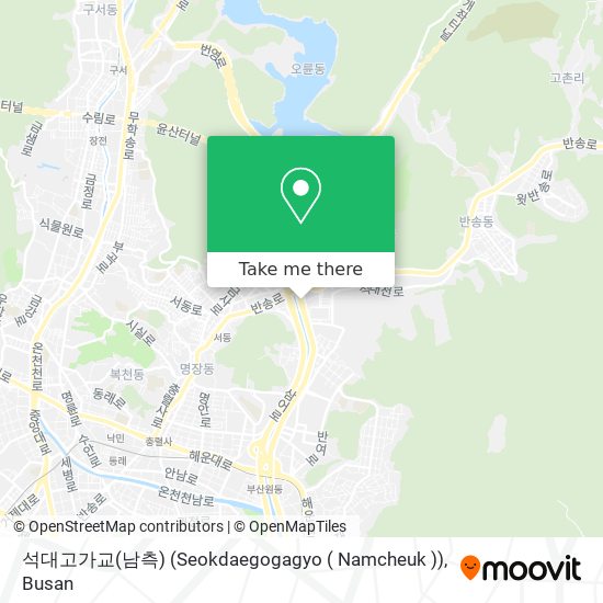석대고가교(남측) (Seokdaegogagyo ( Namcheuk )) map