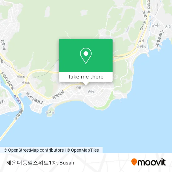 해운대동일스위트1차 map