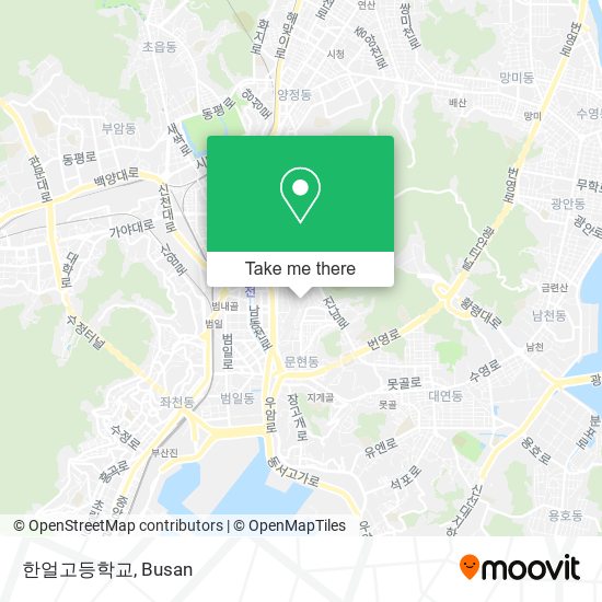 한얼고등학교 map