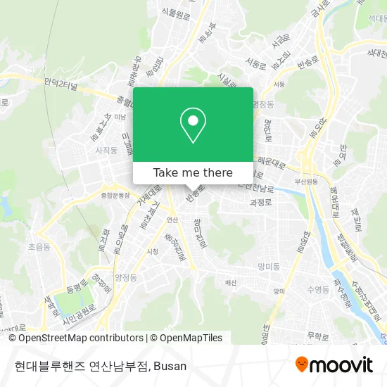 현대블루핸즈 연산남부점 map
