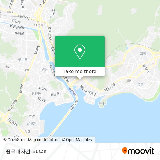 중국대사관 map