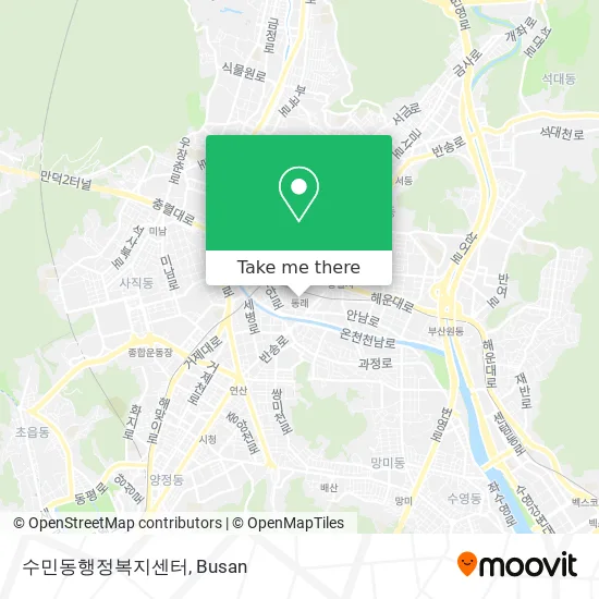 수민동행정복지센터 map