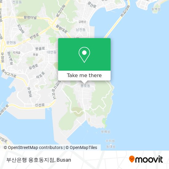 부산은행 용호동지점 map