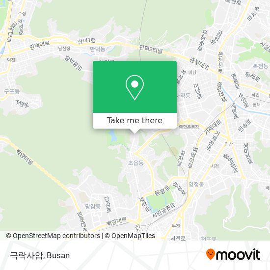 How to get to 극락사암 in 북구 by Bus or Metro?