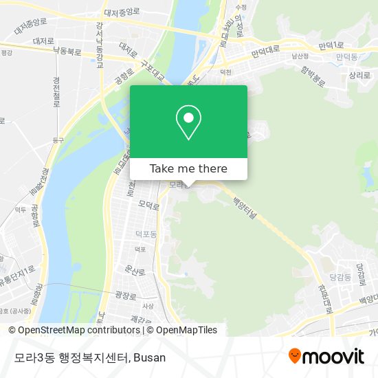 모라3동 행정복지센터 map