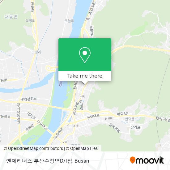 엔제리너스 부산수정역D/I점 map