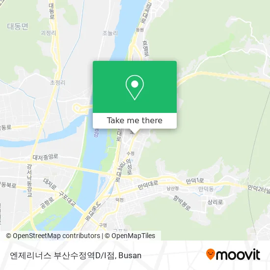 엔제리너스 부산수정역D/I점 map
