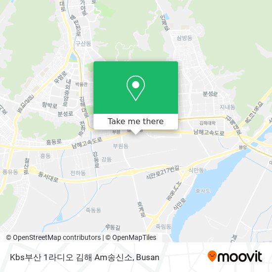 Kbs부산 1라디오 김해 Am송신소 map