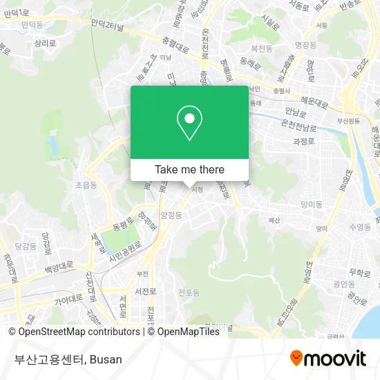 부산고용센터 map