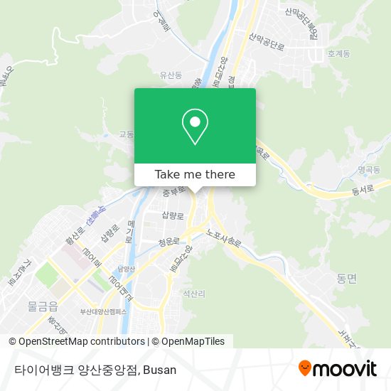 타이어뱅크 양산중앙점 map
