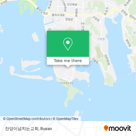 찬양이넘치는교회 map