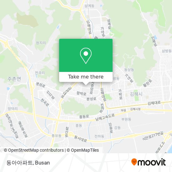 동아아파트 map