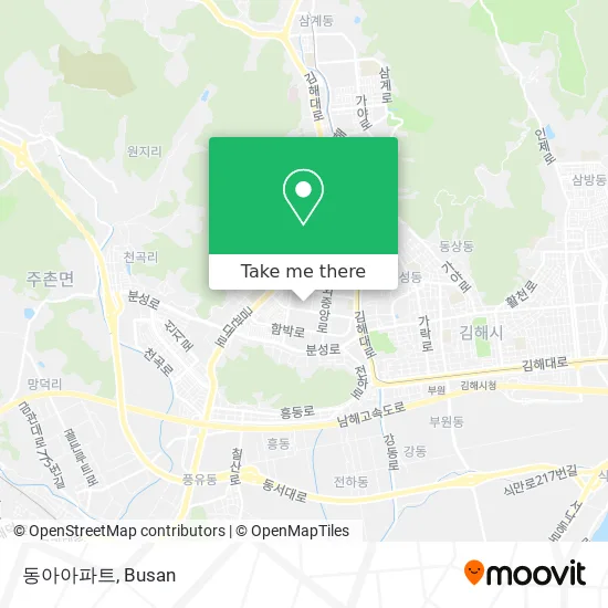 동아아파트 map