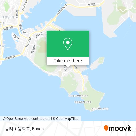 중리초등학교 map