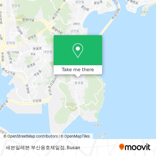 세븐일레븐 부산용호제일점 map