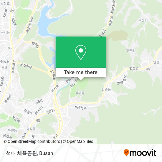 석대 체육공원 map