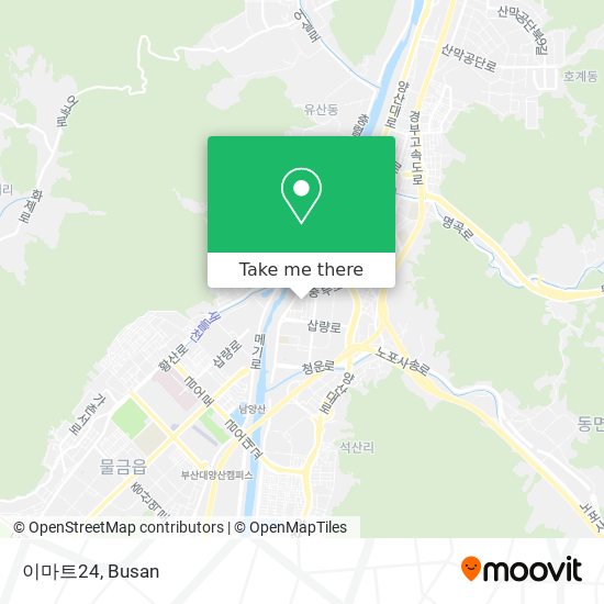 How to get to 이마트24 in 양산시 by Metro or Bus?