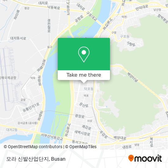 모라 신발산업단지 map