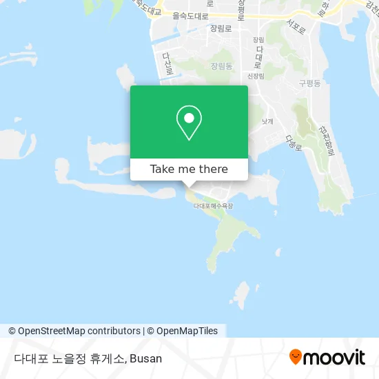 다대포 노을정 휴게소 map