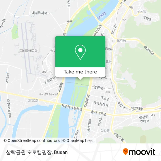 삼락공원 오토캠핑장 map