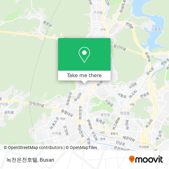 녹천온천호텔 map