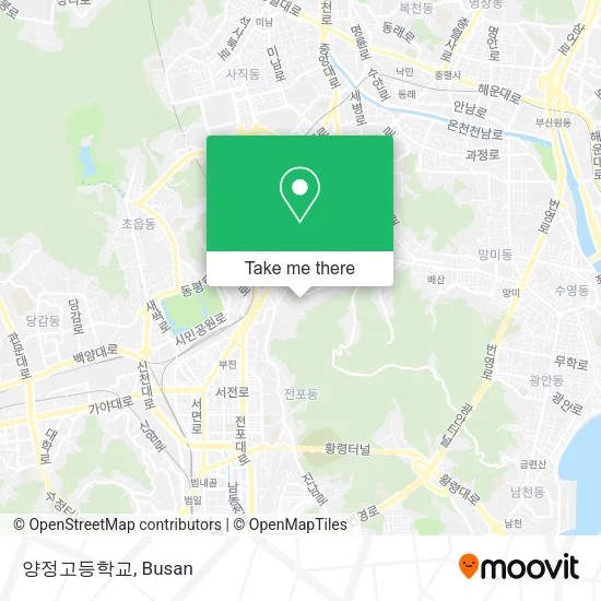 양정고등학교 map