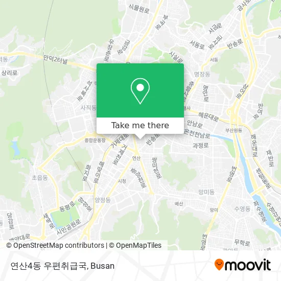 연산4동 우편취급국 map