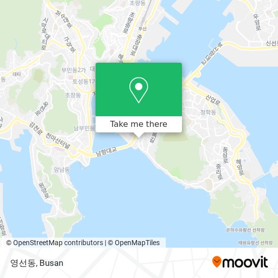 영선동 map