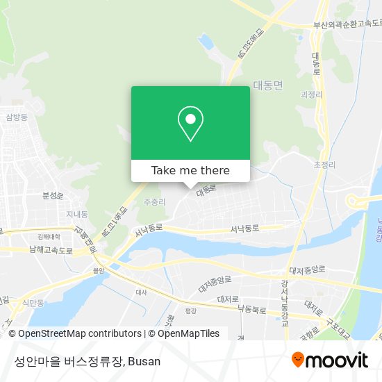 성안마을 버스정류장 map