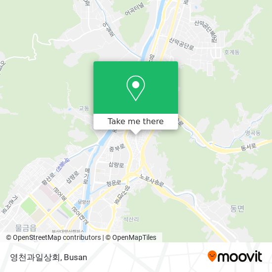 How to get to 영천과일상회 in 양산시 by Metro or Bus?