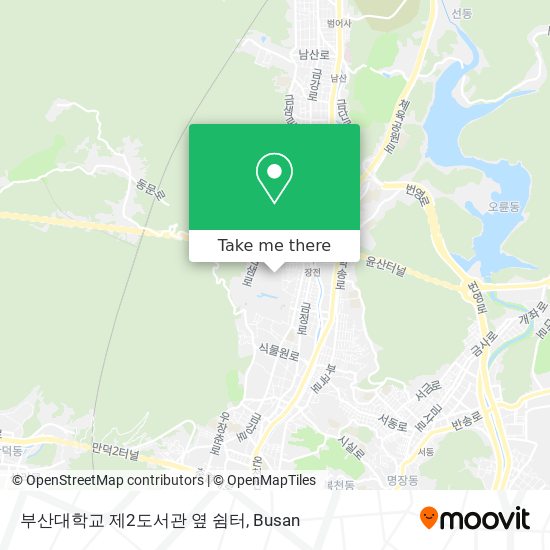 부산대학교 제2도서관 옆 쉼터 map